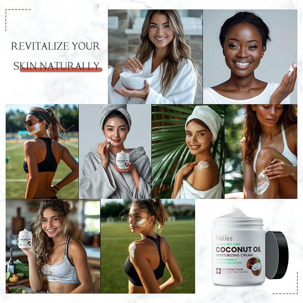 Emballage pratique de la Crème Coco Nielies pour usage quotidien.