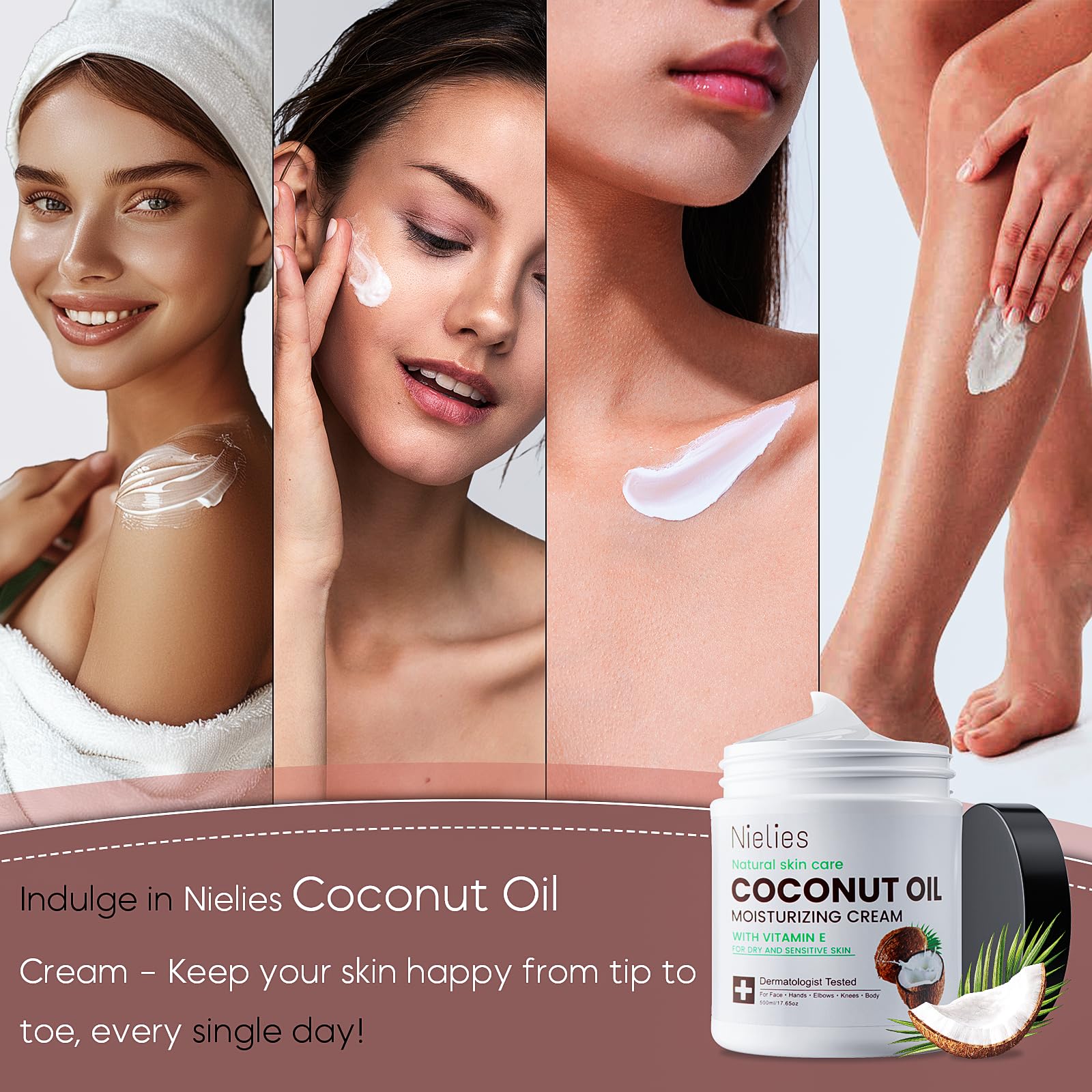 Nielies Crème Coco Mains: soin quotidien pour mains sèches.