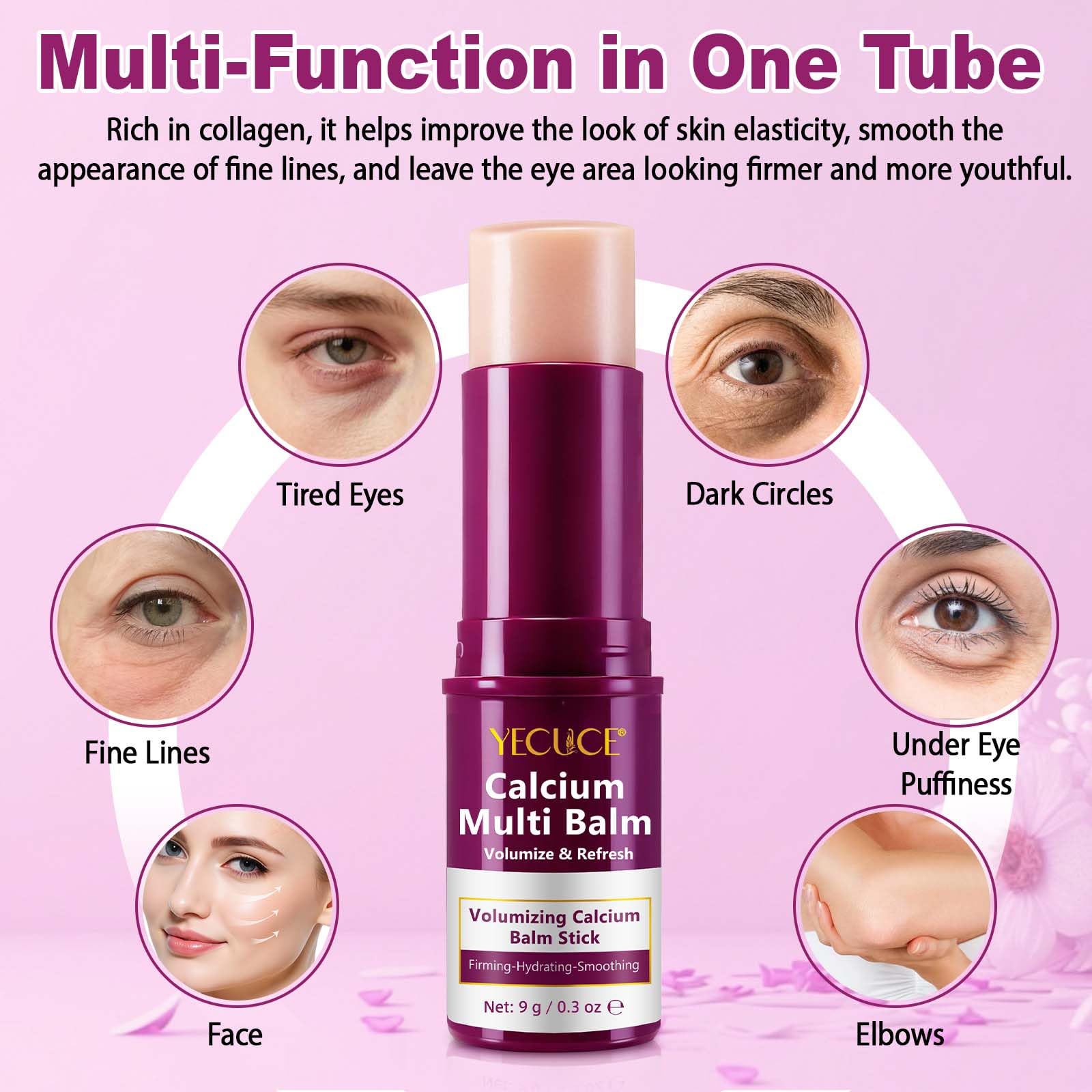 NIFEISHI Calcium Volume Multi Balm Stick – soin lèvres, texture légère et nourrissante.