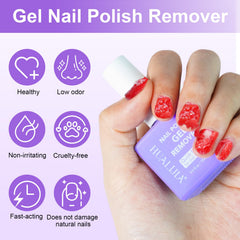 Dissolvant gel NIFEISHI sans foil, gain de temps lors du retrait.