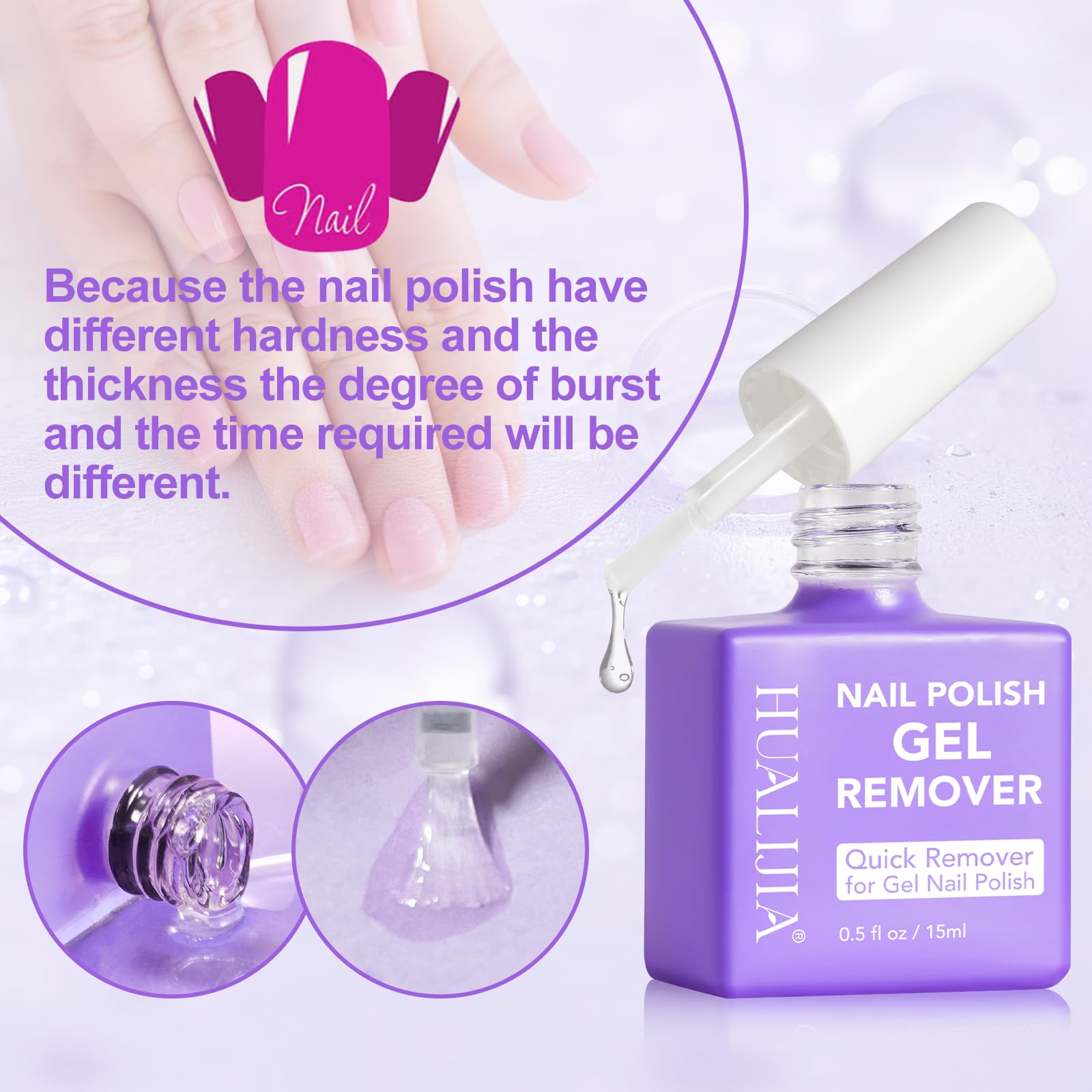 Dissolvant gel NIFEISHI compact et facile à transporter.