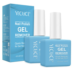 Dissolvant gel NIFEISHI: deux bouteilles 15 ml faciles à emporter.