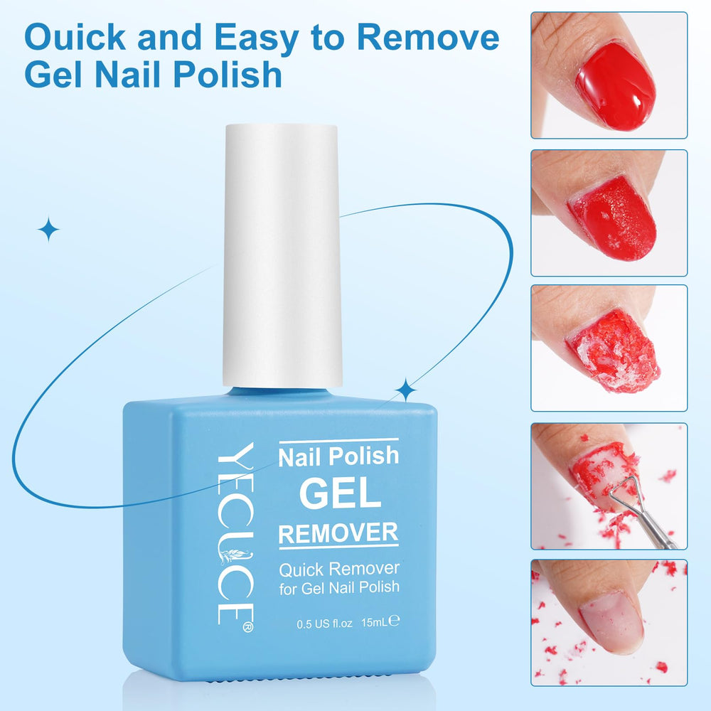 Ongles brillants après retrait avec le dissolvant NIFEISHI.