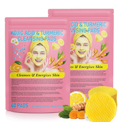 NIFEISHI lingettes nettoyantes curcuma et acide kojique pour une peau lumineuse.
