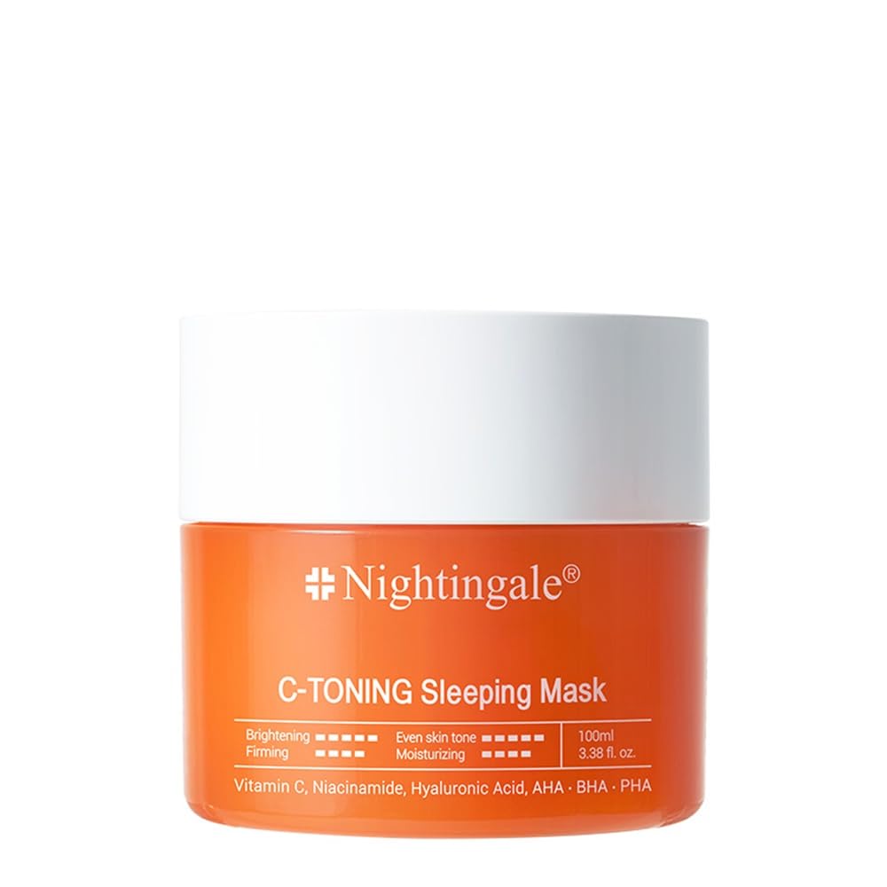 Nightingale Masque Nuit Tonifiant aperçu-bouteille et hydratation intense.