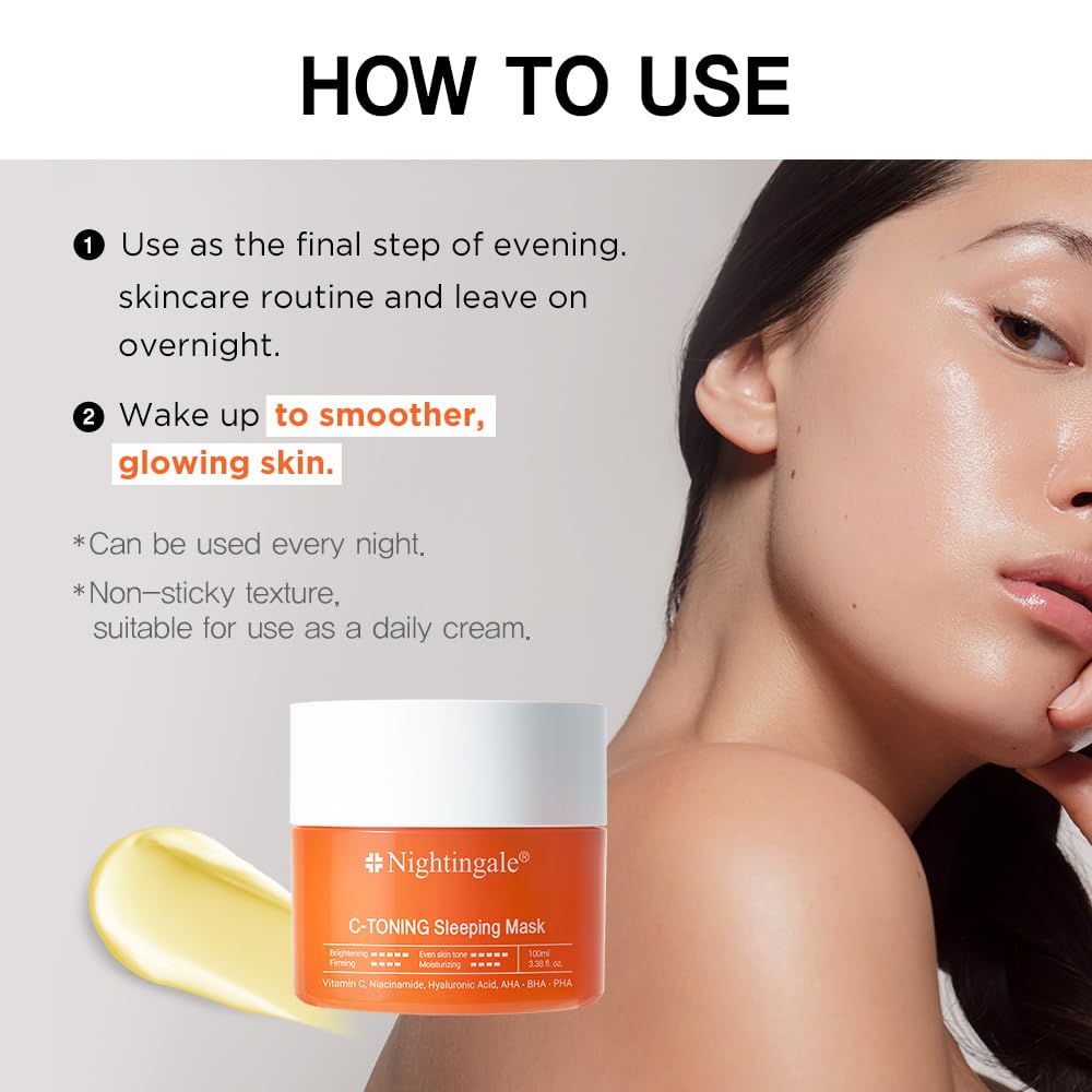 Nightingale Masque Nuit Tonifiant hydratation-acide-hyaluronique et squalane.