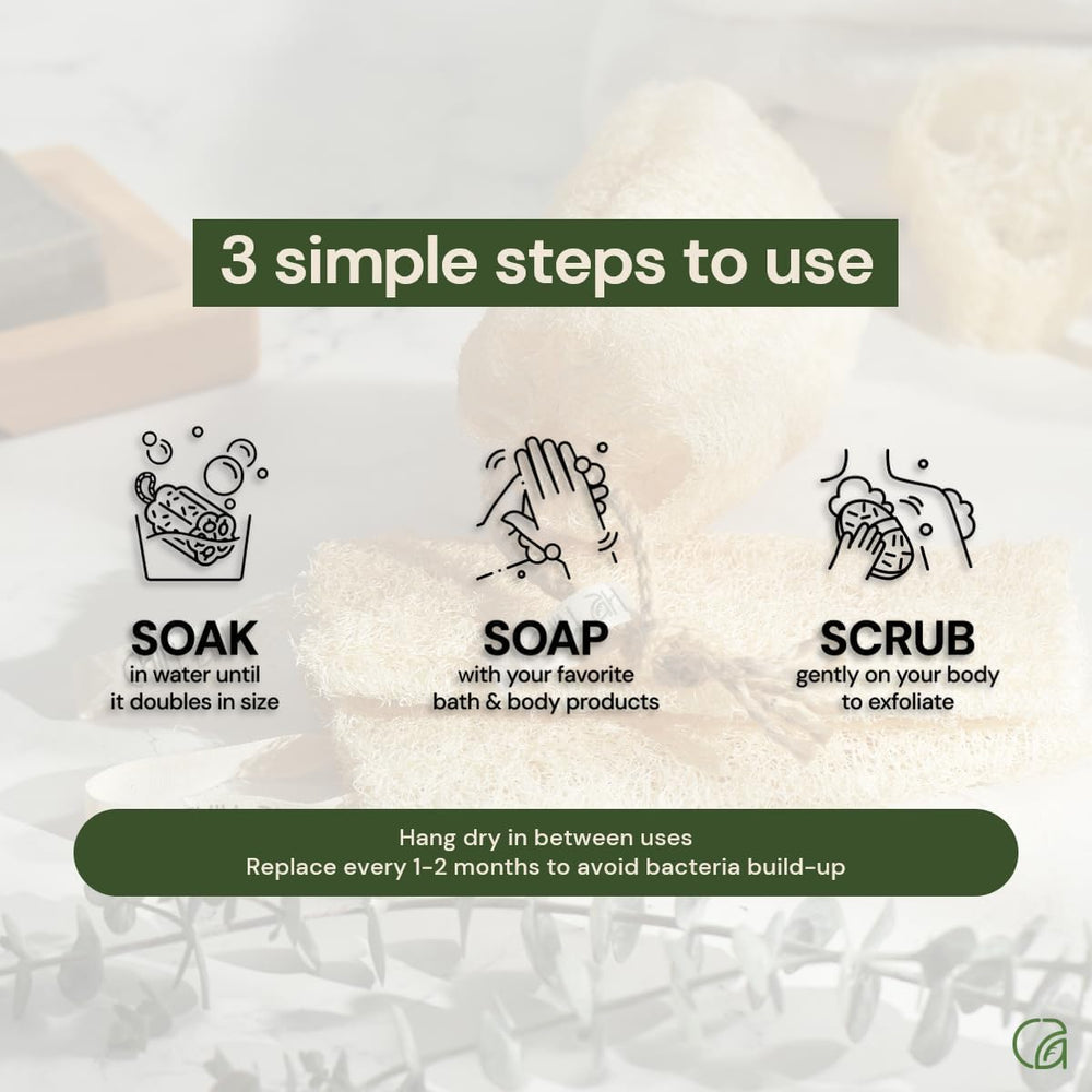 Emballage éco-responsable NileCart Loofah, choix durable.