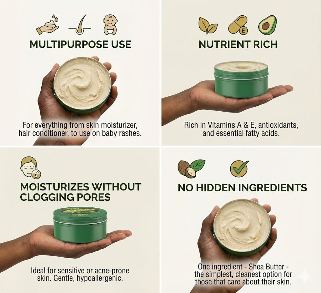 Beurre karité pur sans parfum Nimba Foods.