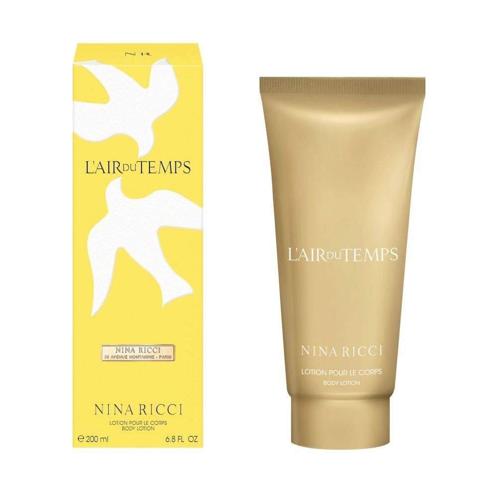 Lotion corporelle parfumée Nina Ricci L’Air du Temps, douceur durable.