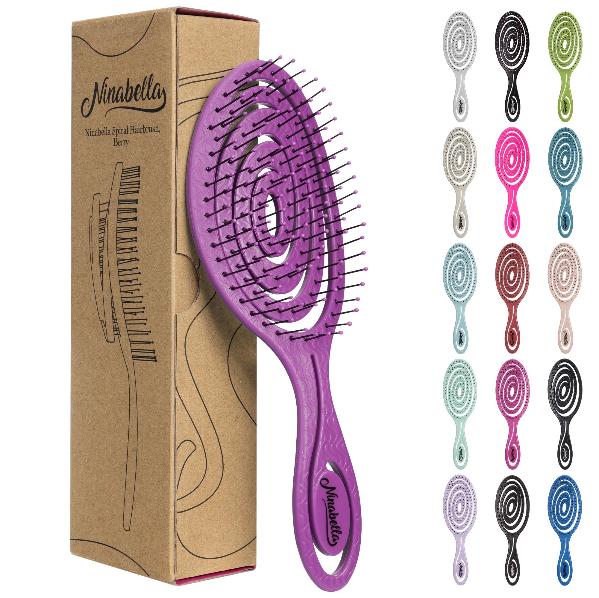 Ninabella brosse démêlante sur cheveux mouillés pour démêlage rapide et confortable