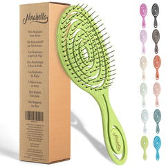 Ninabella brosse Detangle spirale vert lime facilite un démêlage sans douleur.