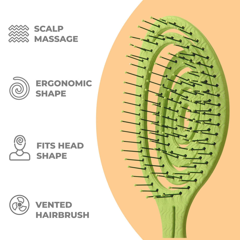 Ninabella brosse massage doux capillaire offre une sensation apaisante pendant le brossage.