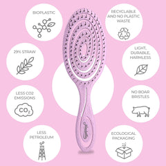 Brosse Ninabella démêlage sans tiraillement évite les douleurs lors du brossage.