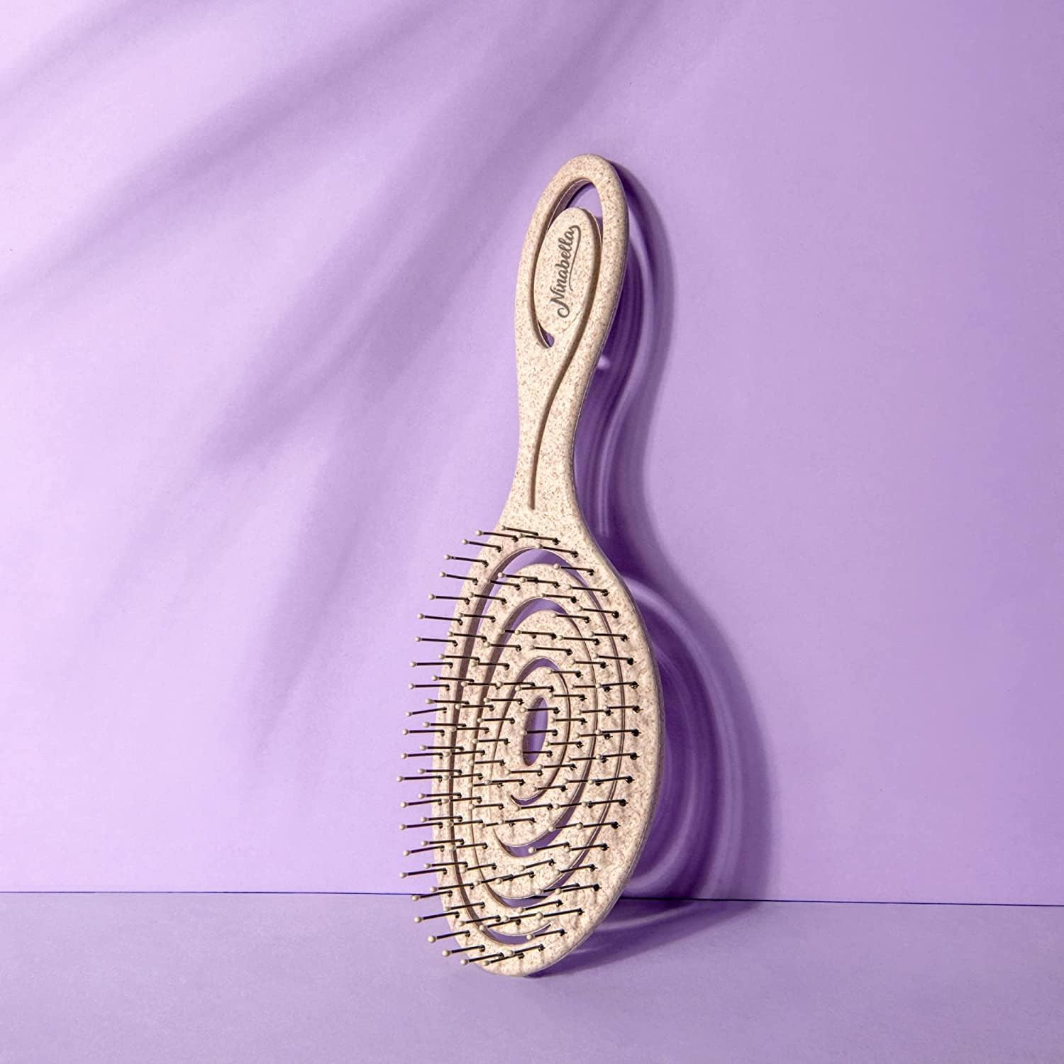 Brosse Ninabella adaptée aux cheveux bouclés, raides et ondulés pour toutes longueurs