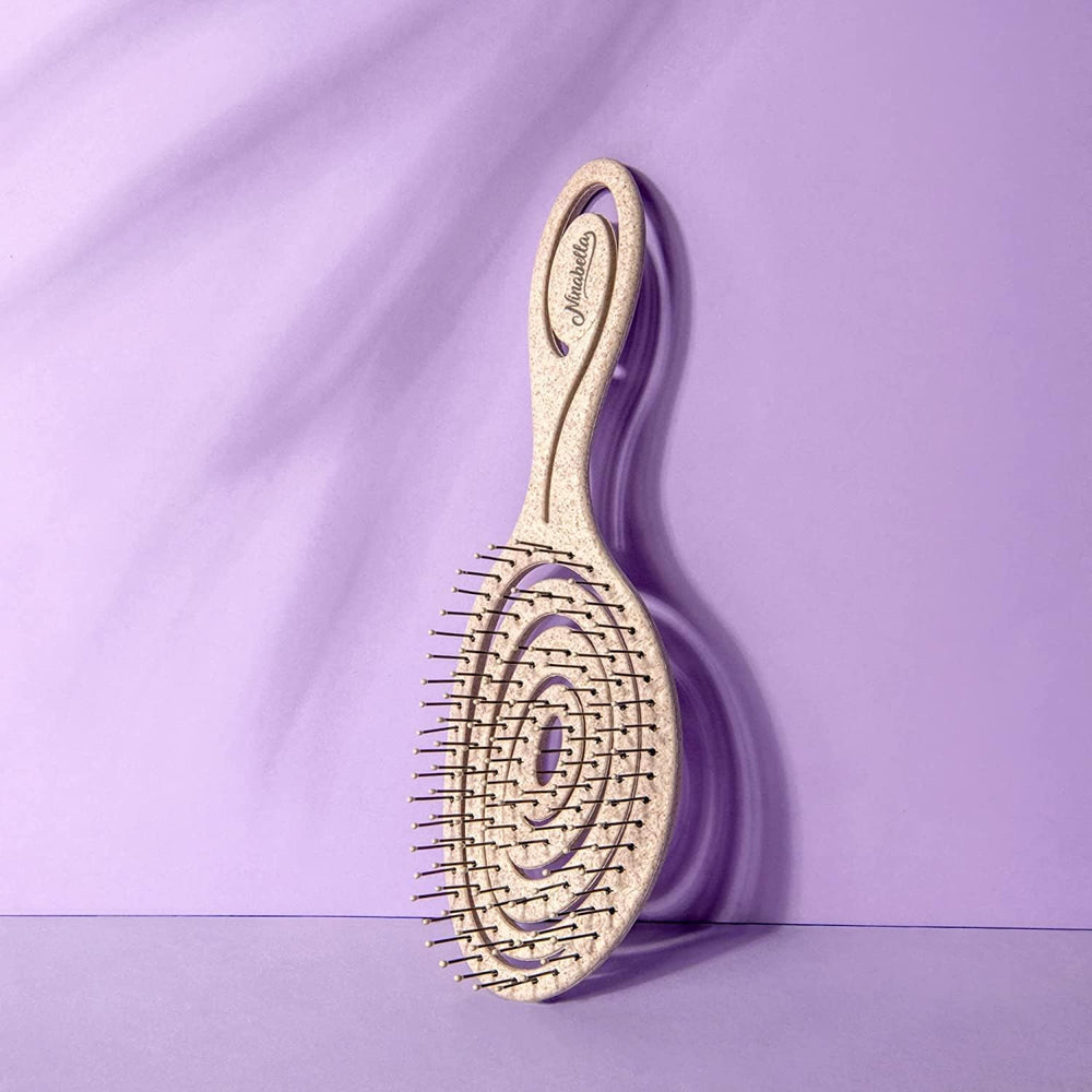 Brosse Ninabella adaptée aux cheveux bouclés, raides et ondulés pour toutes longueurs