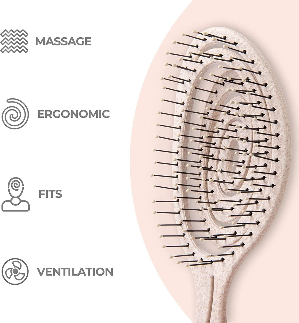 Brosse Ninabella vegan en plastique recyclé, respectueuse de l’environnement