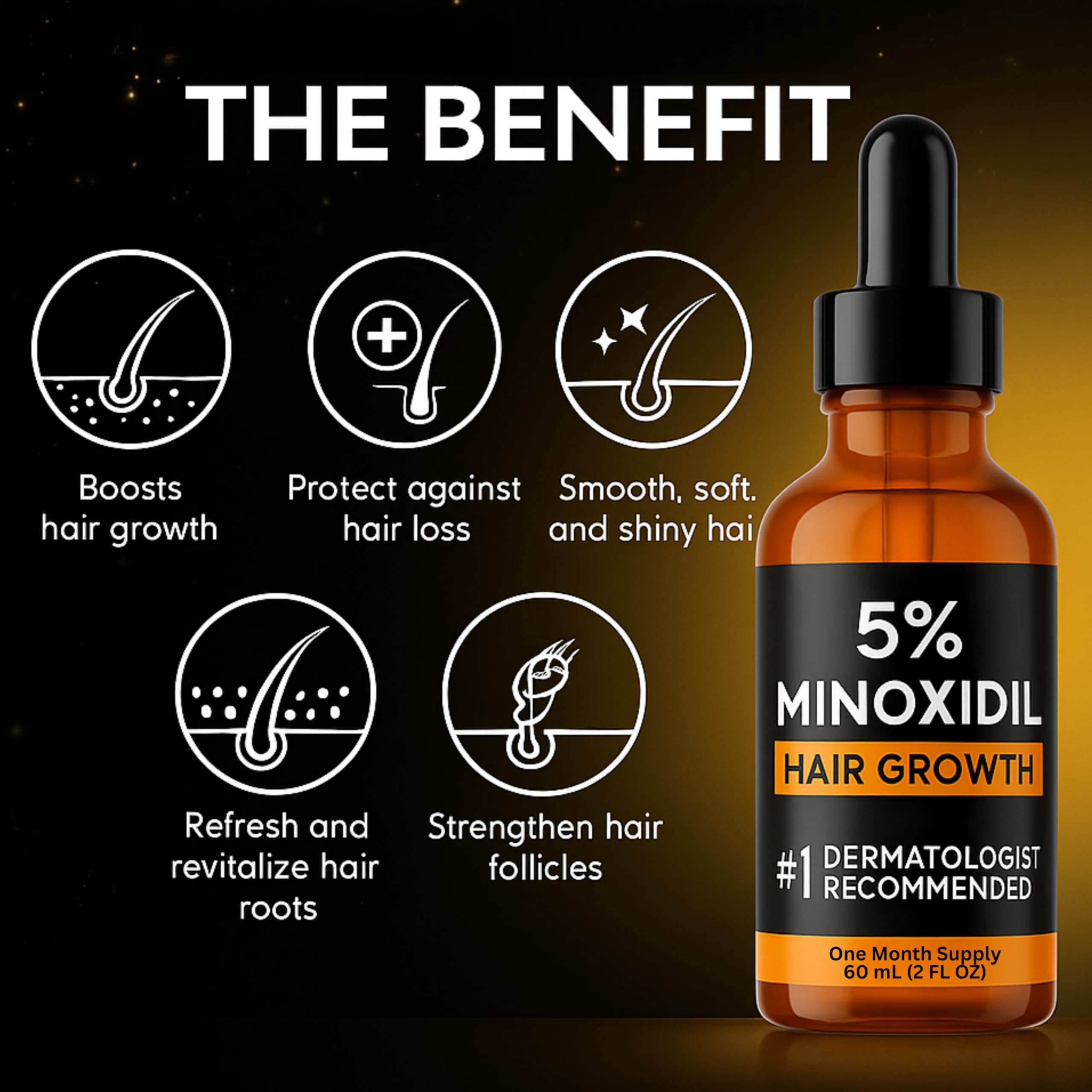 Nincrane Minoxidil 5% formule seche non grasse: absorption rapide.