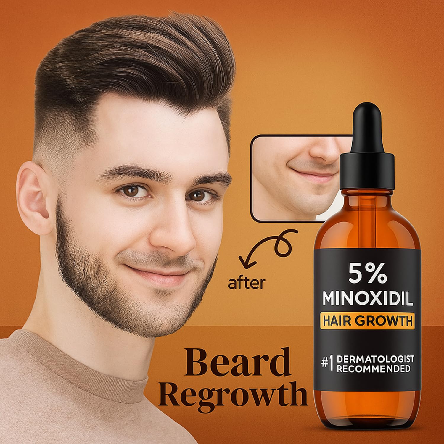 Nincrane Minoxidil 5% pipette precision: dépôt ciblé et propre.