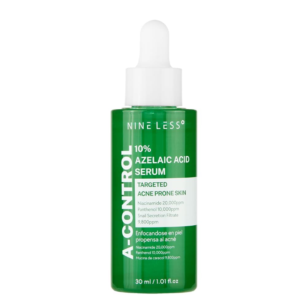 NINELESS A-Control – flacon sérum 10% pour teint plus uniforme.