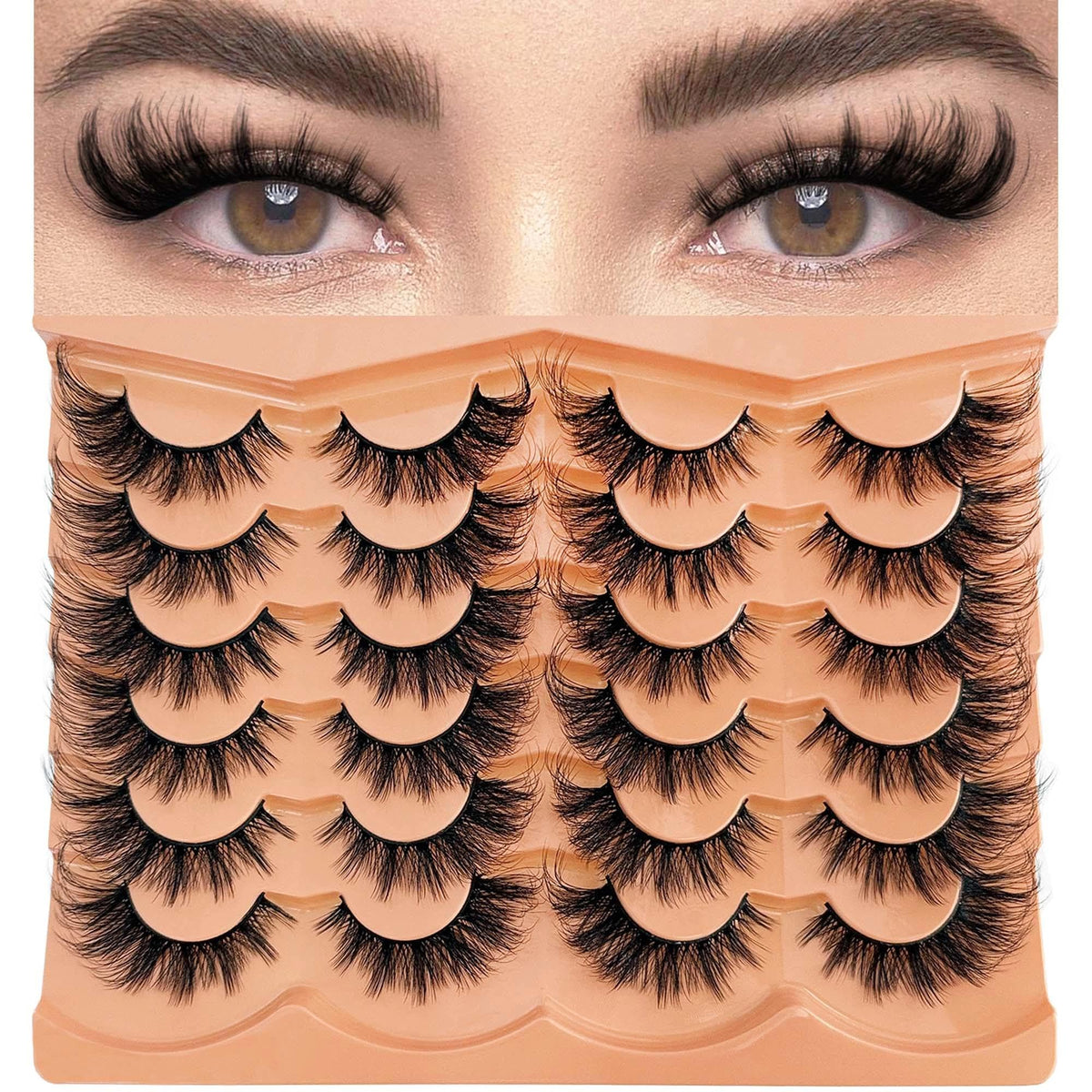 Ninglash cils manga œil-de-chat 3D pour un volume léger et naturel.