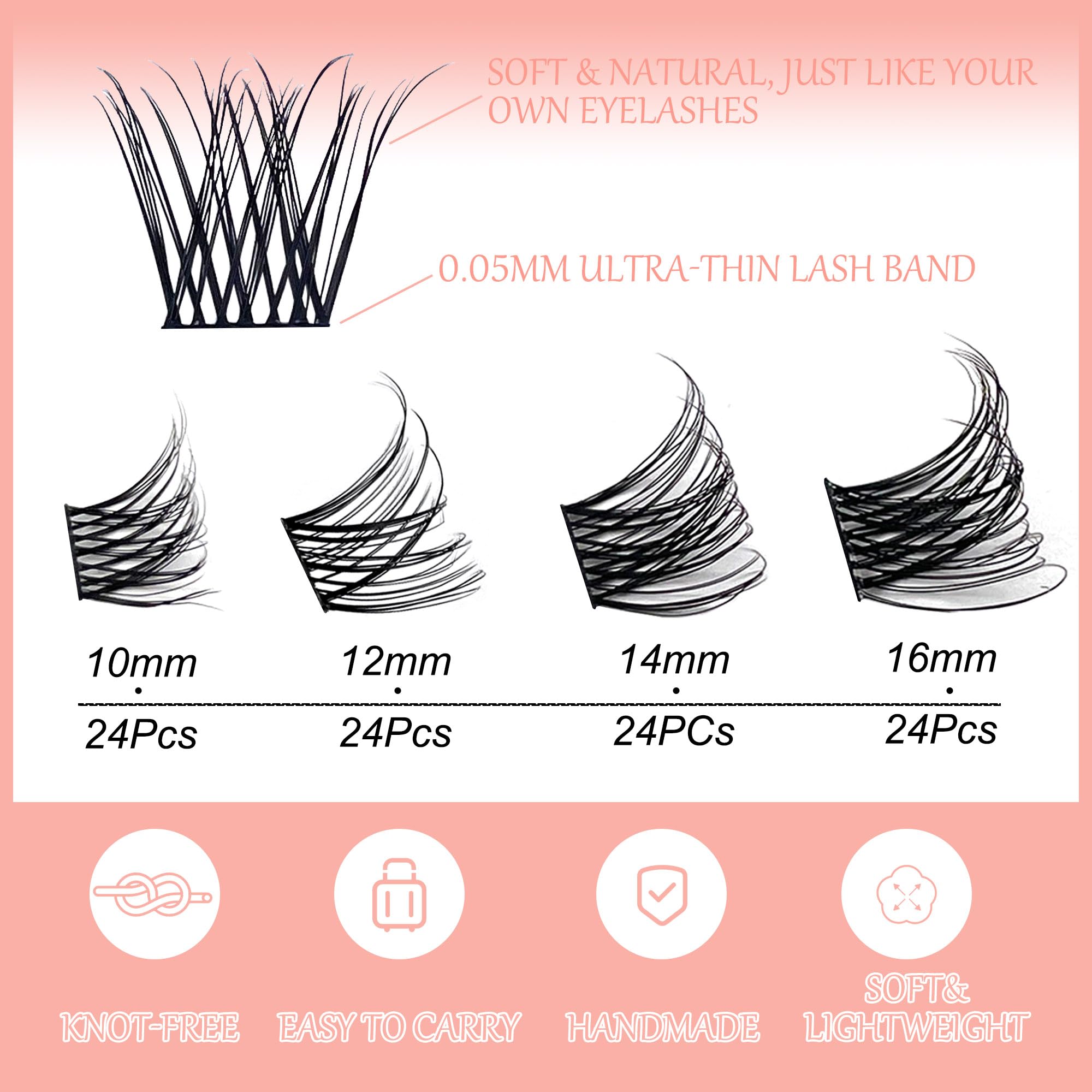 Ninglash NF14 fibres douces et légères, port confortable au quotidien.