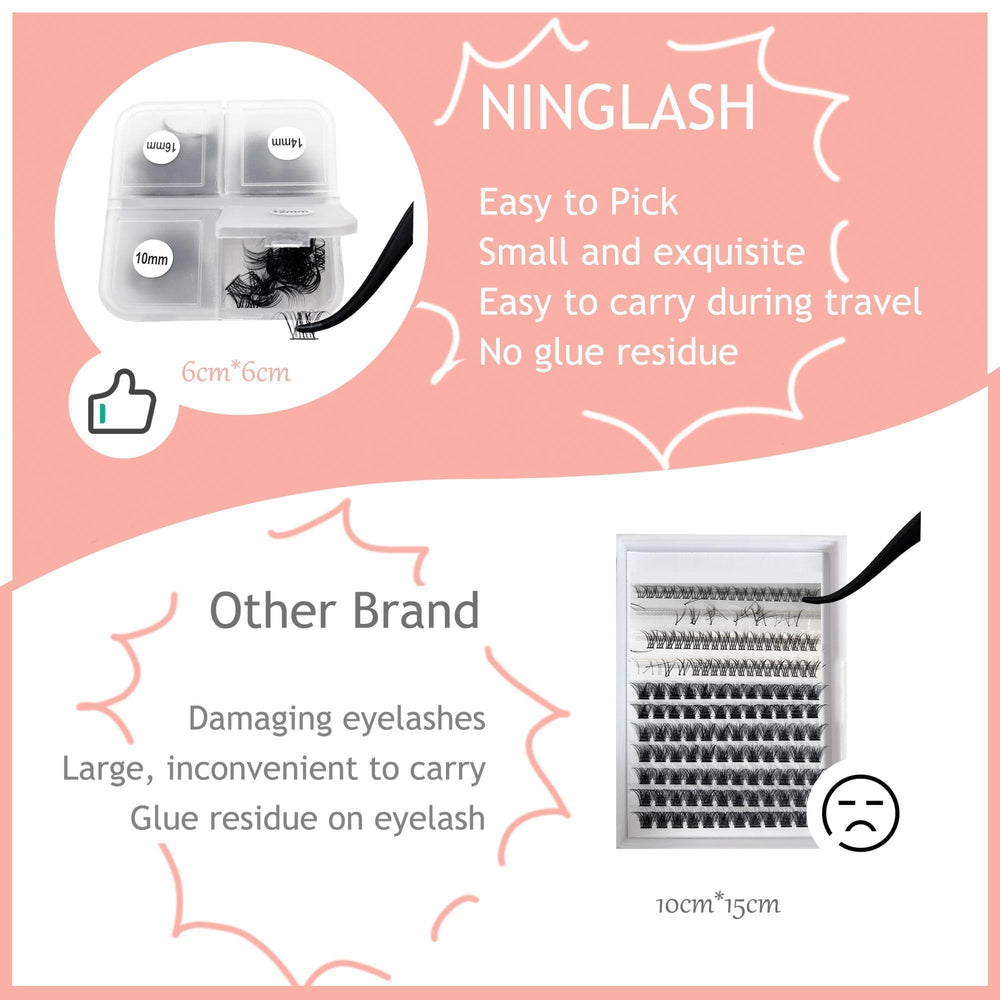 Ninglash NF14 retrait doux et sûr sans endommager les cils.