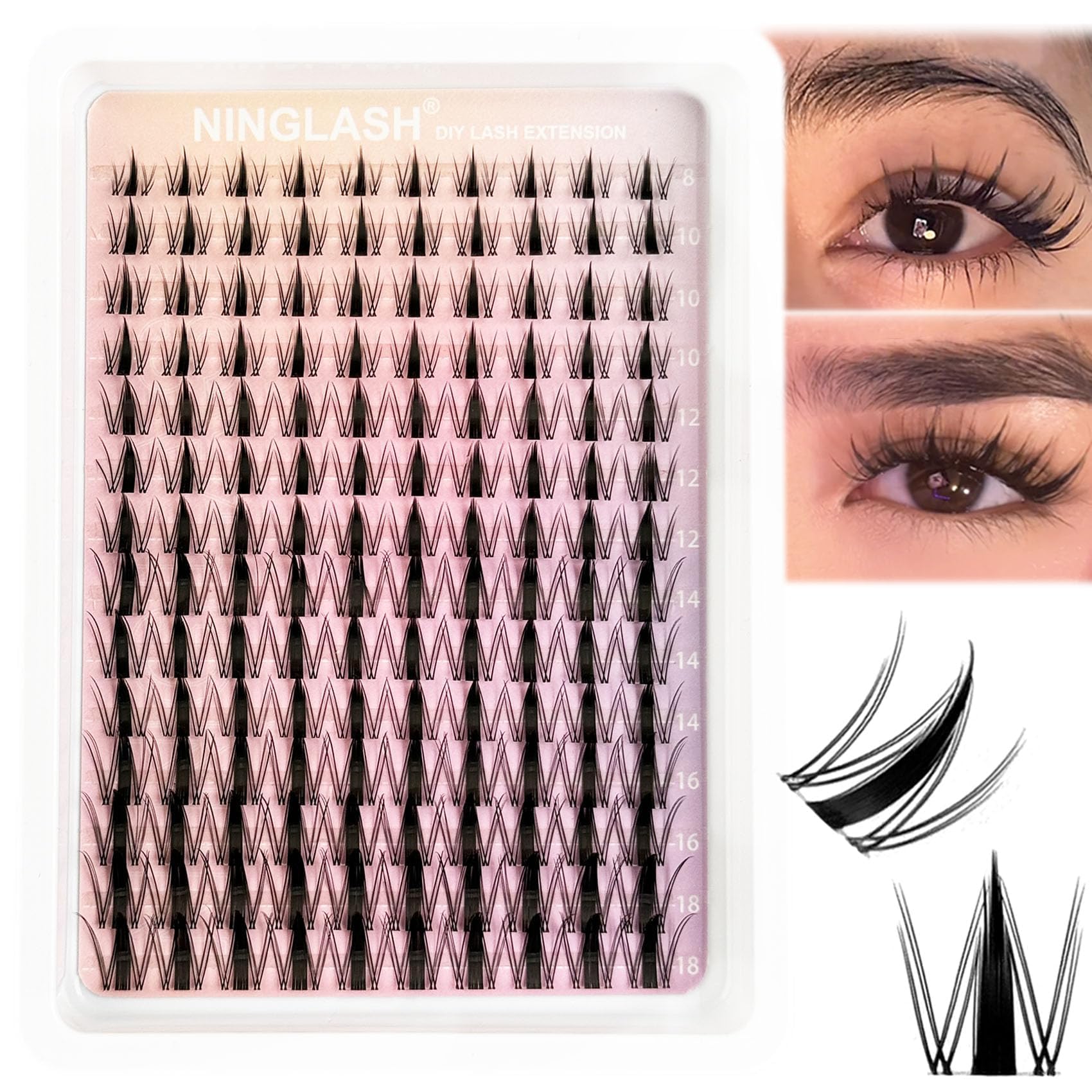 Ninglash Reutilisation Cils DIY: économisez et réutilisez plusieurs fois.