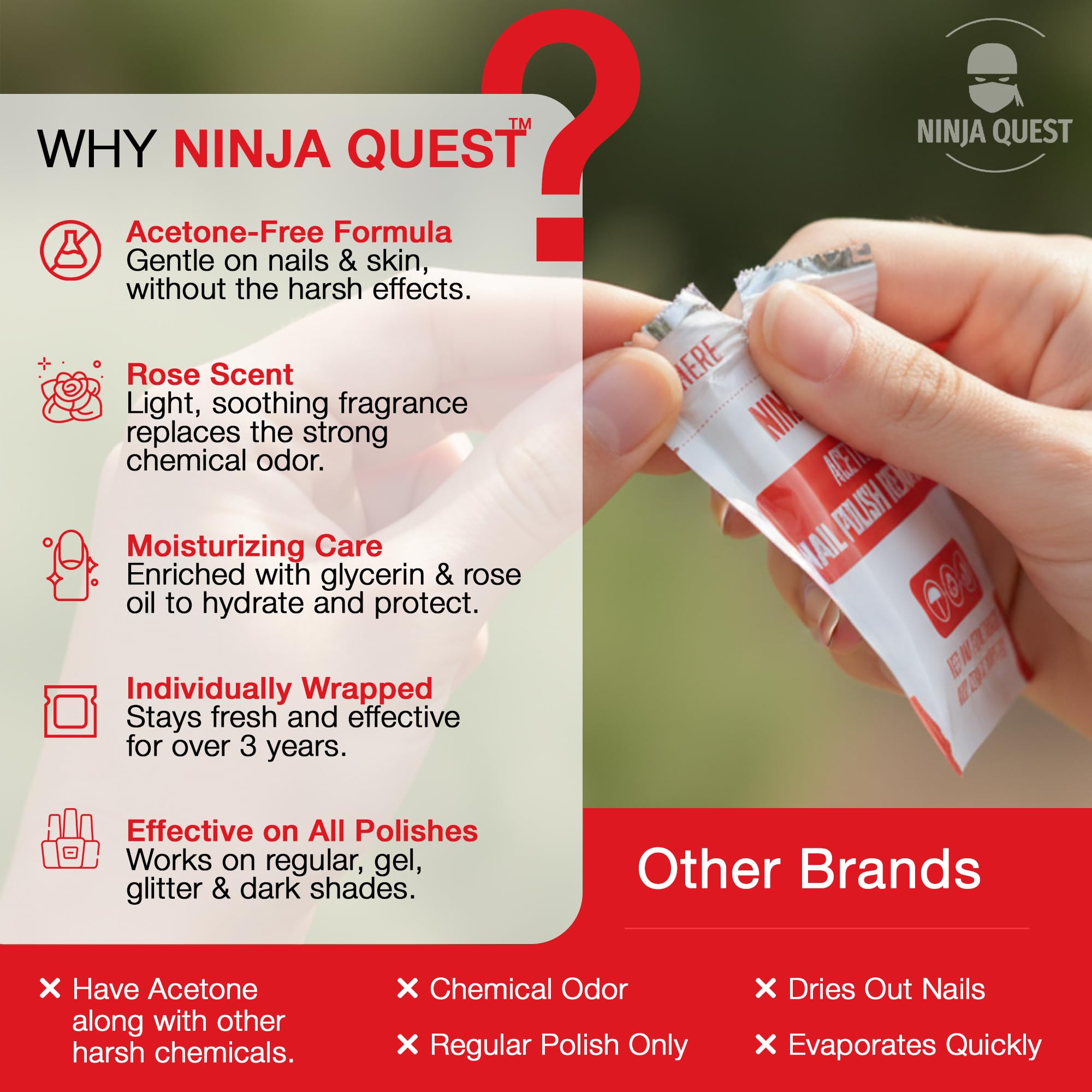 NINJA QUEST pack mini 200 pads, économique et pratique.