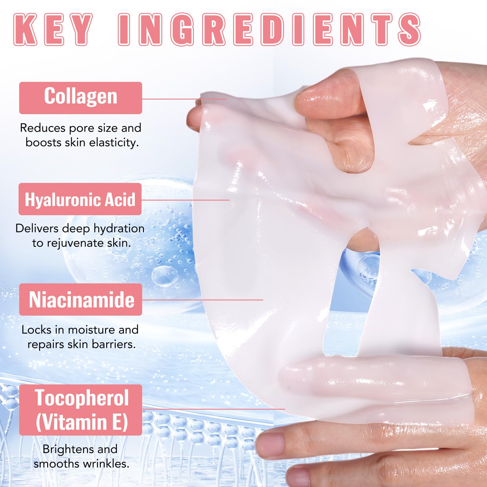 Ninsiec masque collagene barriere cutanee renforcee protège
