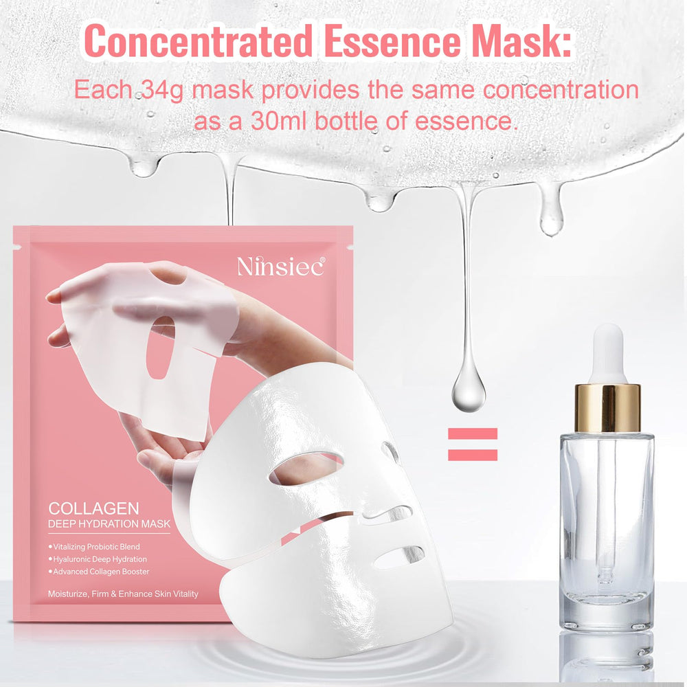Ninsiec masque collagene pores resseres teint uniforme