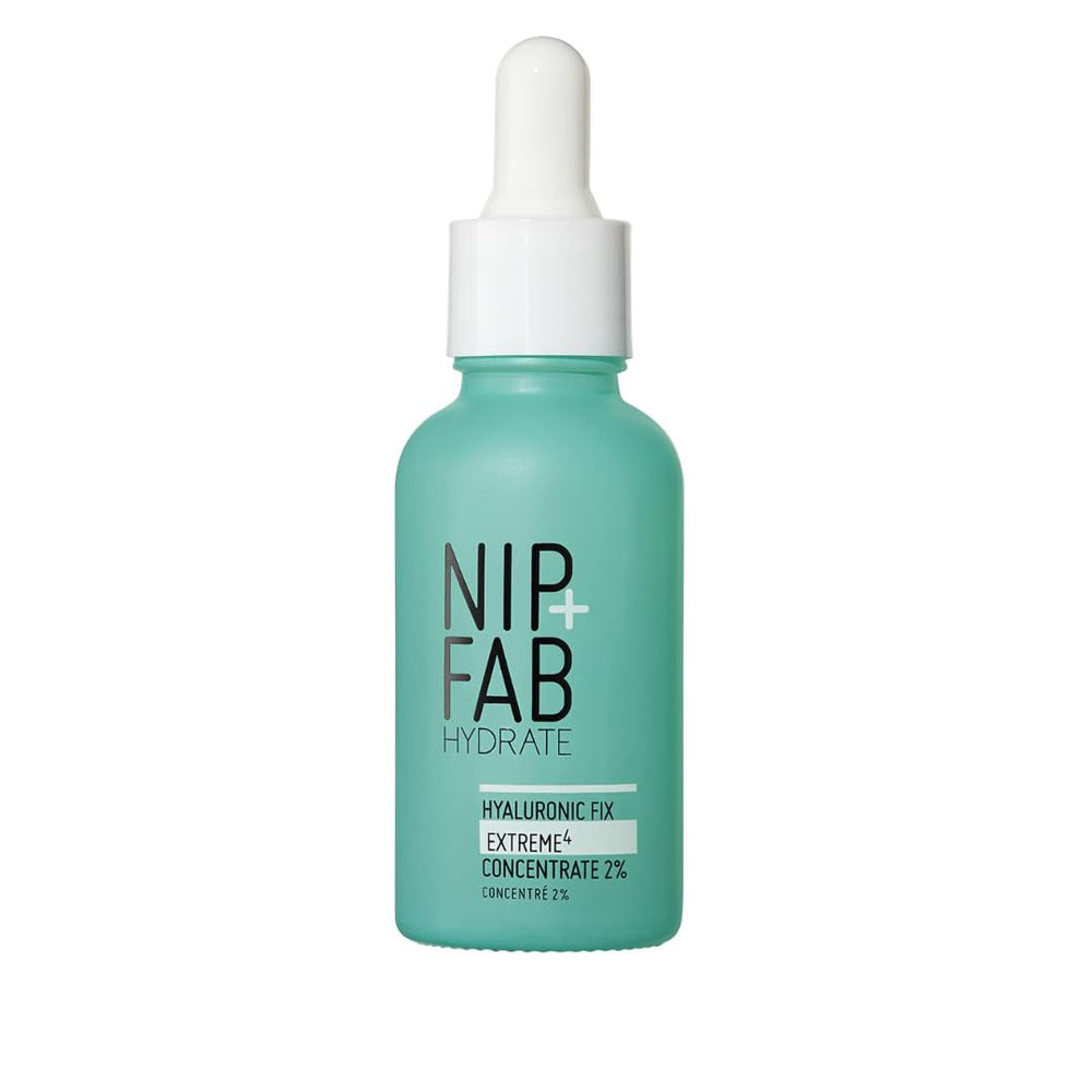 Nip+Fab Hyaluronic Fix Extreme 4-2, bouteille sérum, hydratation visible et effet repulpant.
