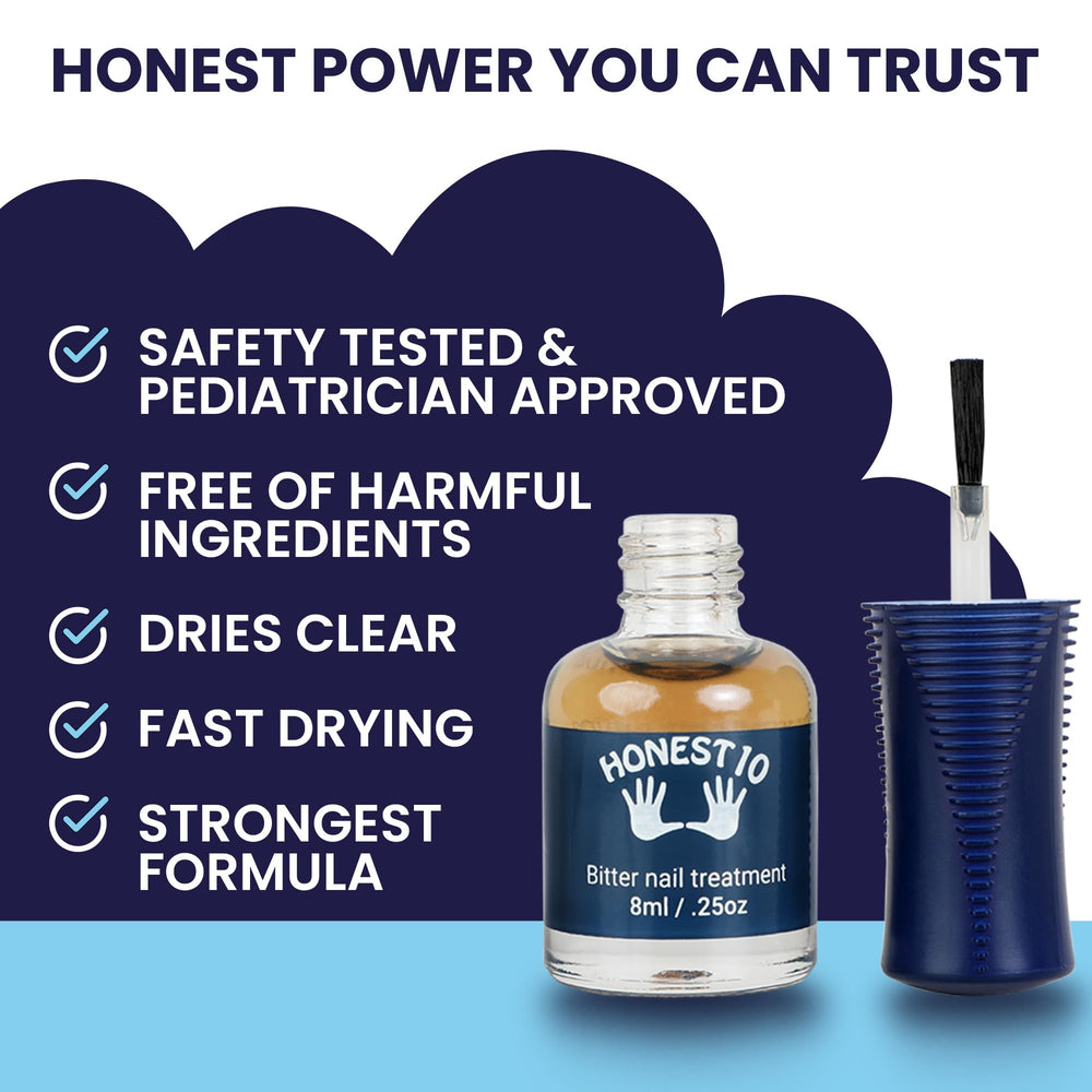 Nipit Honest10 vernis amer pour prévention du mordillement chez adultes
