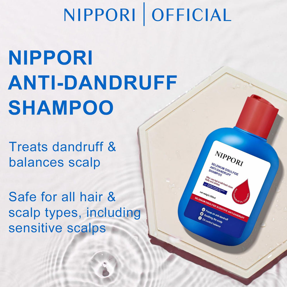 Shampoing NIPPORI nettoyage-profond-cheveux, nettoyage en profondeur des cheveux et cuir chevelu.