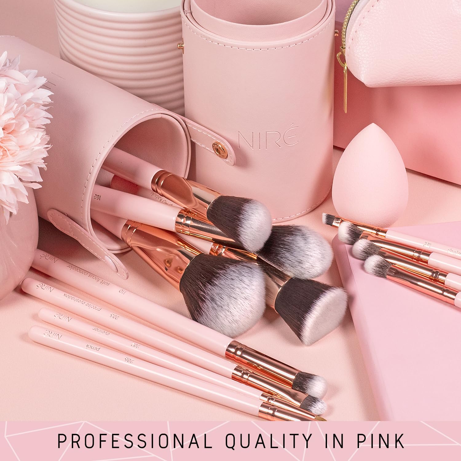 Coffret cadeau Niré Beauté rose présentation haut de gamme