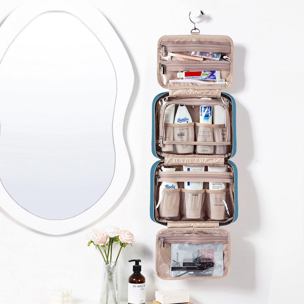 NISHEL organiseur toilette intérieur quatre compartiments, rangement optimisé.