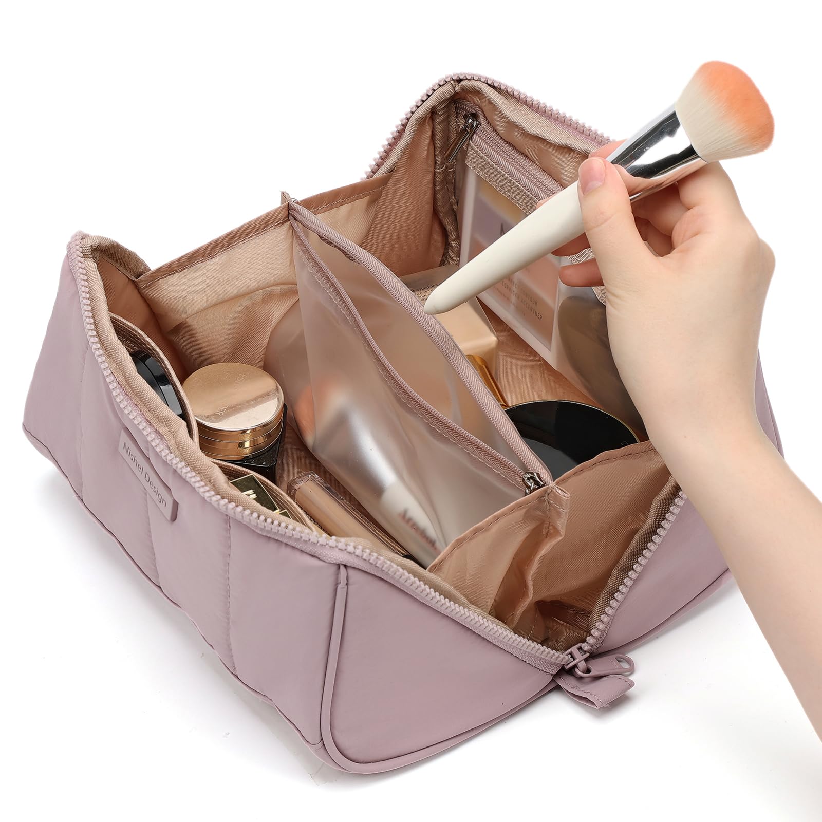 Poignée supérieure pratique pour transporter NISHEL Trousse voyage