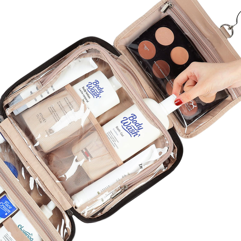 Trousse NISHEL design transparent, vue d’ensemble des articles