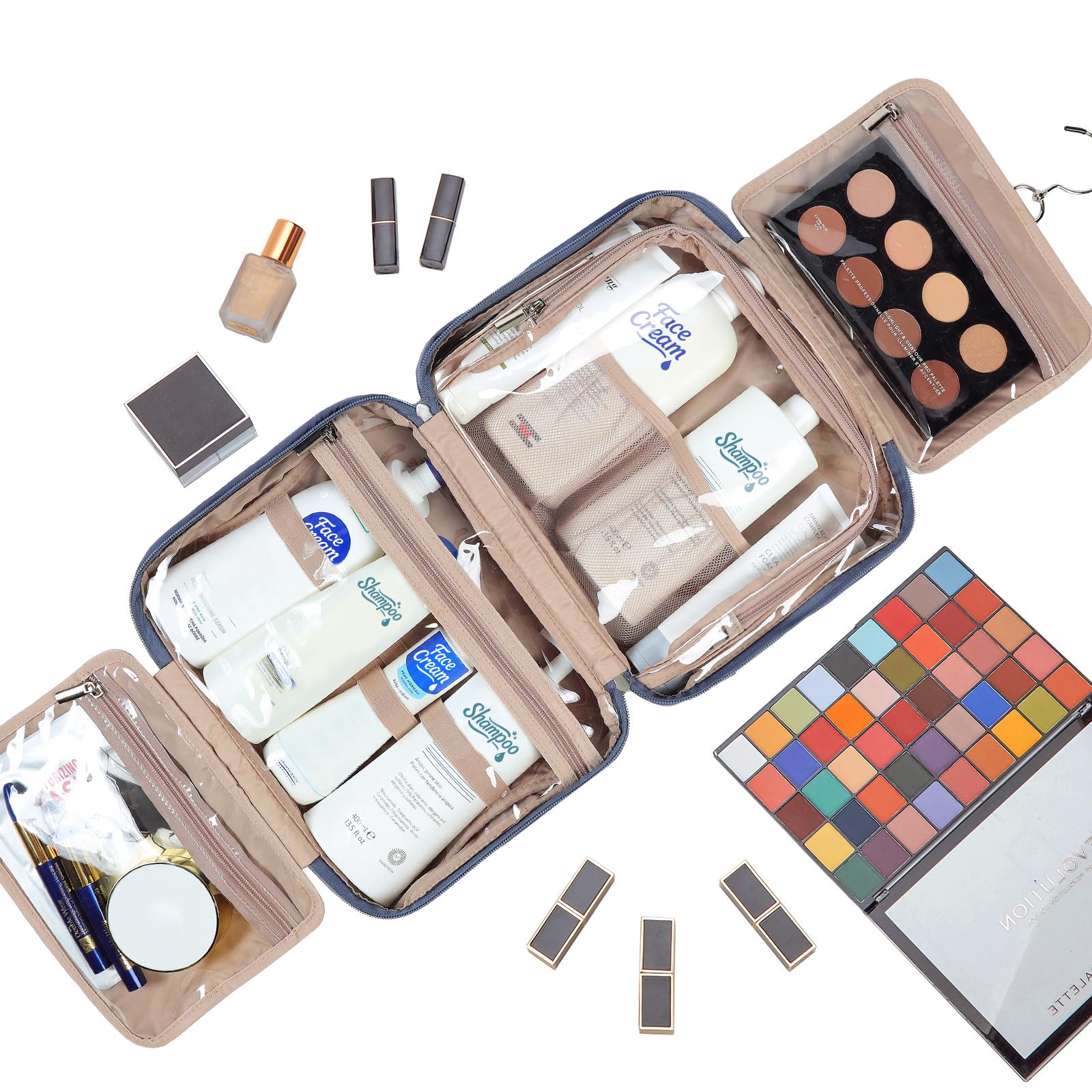 Trousse NISHEL en matériau doux et léger idéale pour voyager