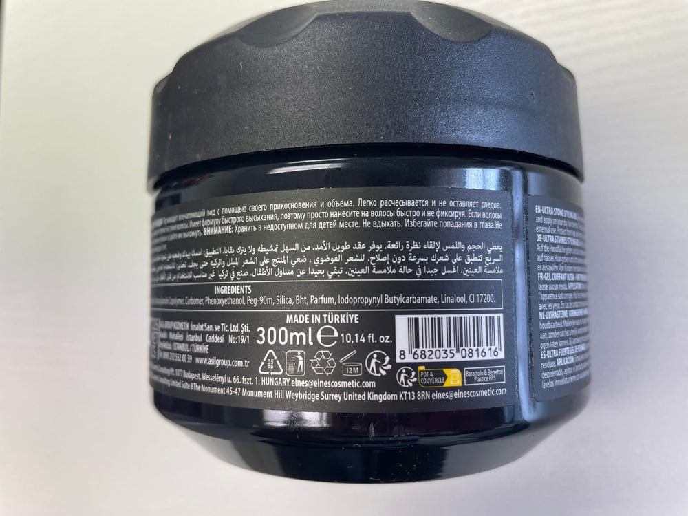 Nishman Gel Coiffant Résultat Coiffure Ferme – look sculpté et net.