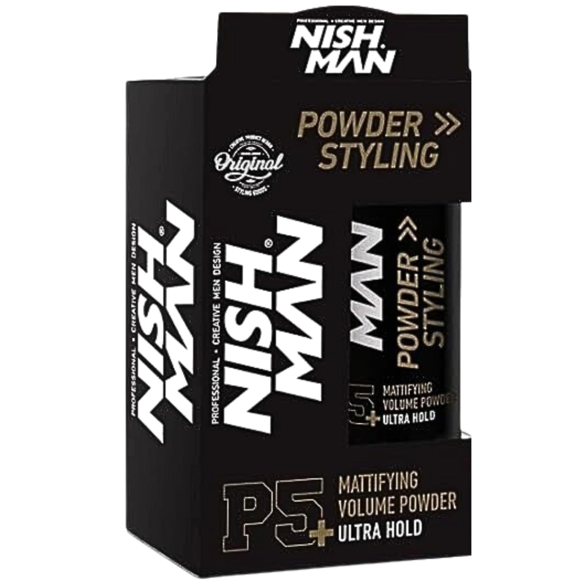 Nishman Poudre Coiffante Series 20 g — emballage compact et pratique.