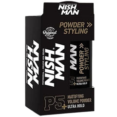 Nishman Poudre Coiffante Series 20 g — emballage compact et pratique.