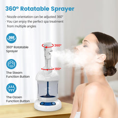 Nisperos Nano Ionic vapeur visage huiles essentielles pour relaxation et bien-être.