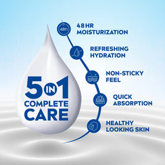 Flacon NIVEA Aloe Hydration et effet rafraîchissant sur la peau.