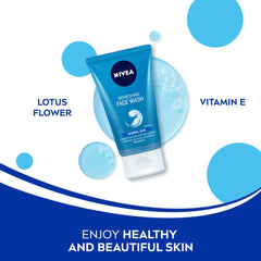 NIVEA application gel visage rafraissant, distribué facilement sur le visage.