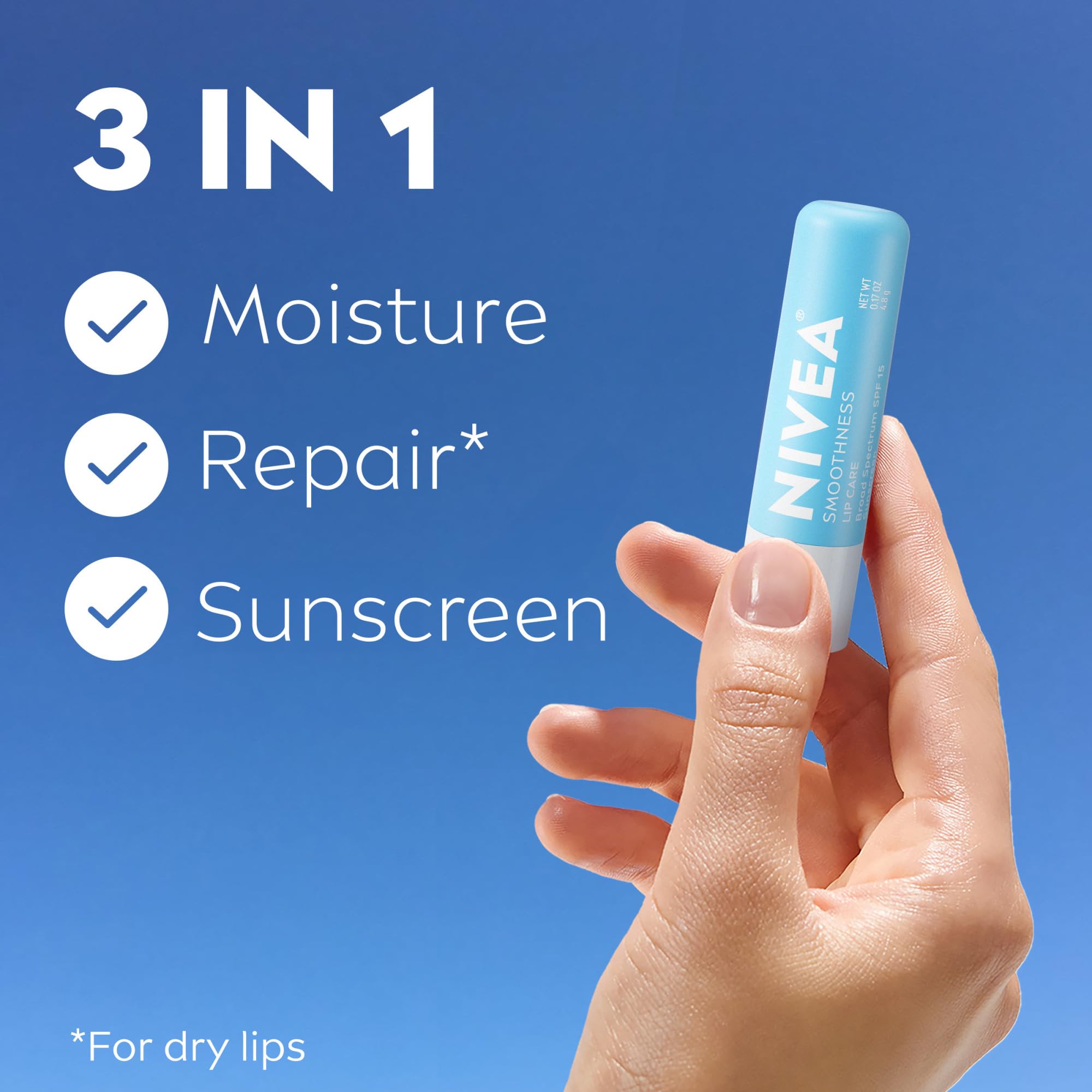 NIVEA Beurre Karité Lèvres: nutrition intense pour lèvres sèches.