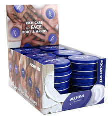 NIVEA Crème en boîte 1 oz, hydratation instantanée pour peau sèche.
