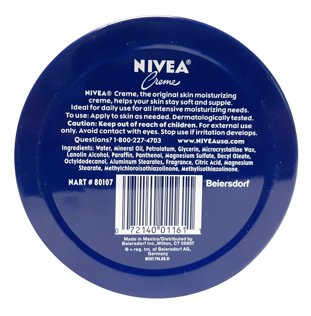 NIVEA crème en tin 400 ml, usage quotidien et soin polyvalent.
