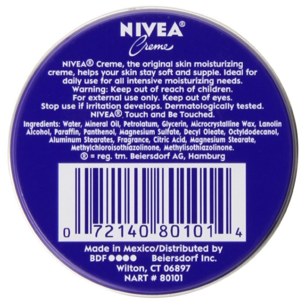 NIVEA Crème pour la peau, texture riche et absorption rapide pour mains et coudes.