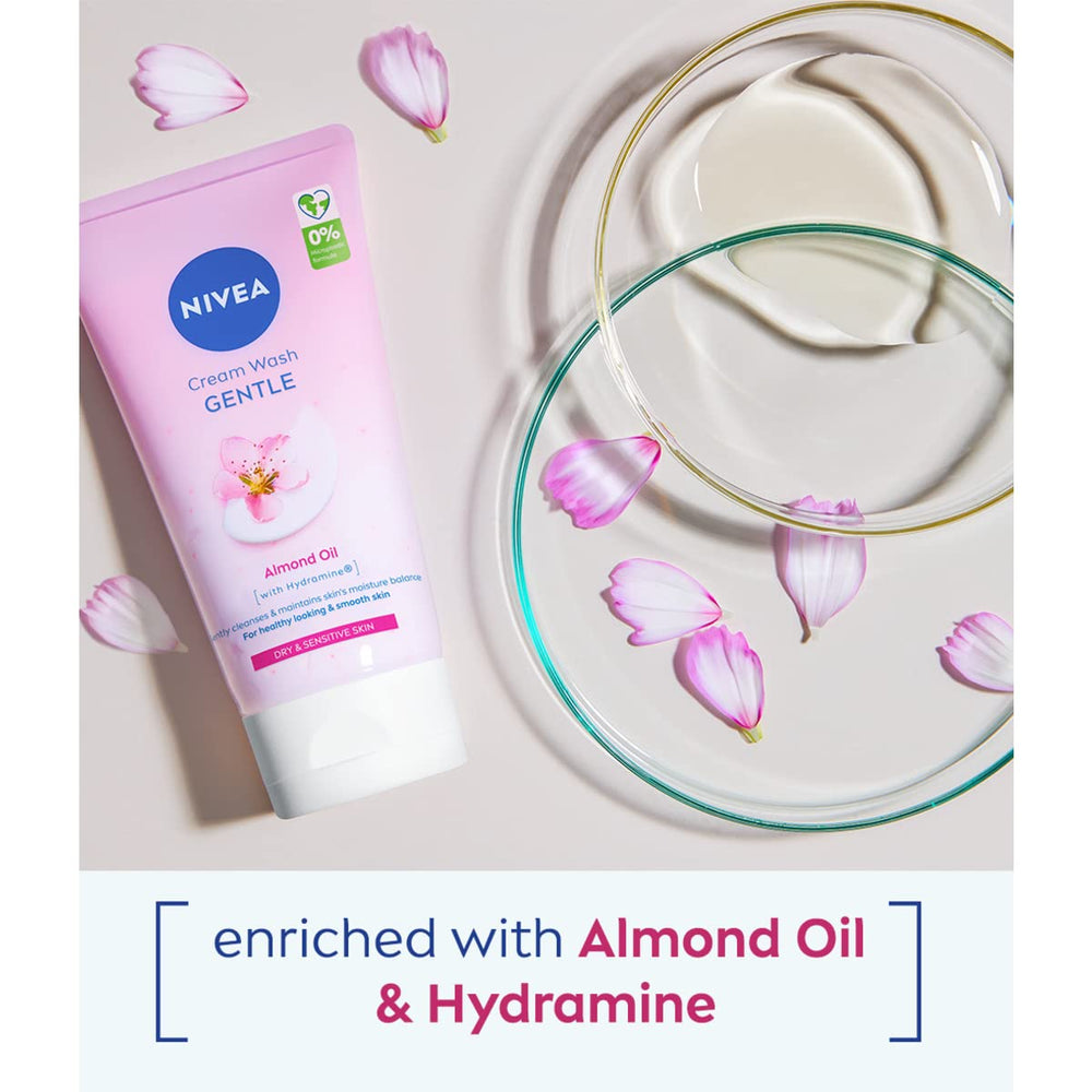 Huile Amande présente dans le Lavage Crème Daily Essentials apporte hydratation légère