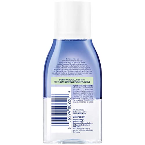 NIVEA Démaquillant Double Action Yeux: pompe pratique pour doser précisément.